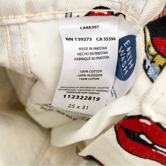 NWT Wrangler Barrel 652 High Rise Jeans Rolling Stones / Read my Lips 25 x 31 - Picture 8 of 9